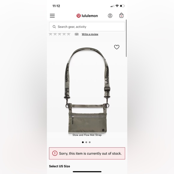 Lululemon Yoga Mat Crossbody Bag - Stow and Flow - Picture 1 of 5